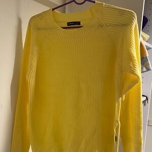 NWOT SHEIN Sunny Yellow Crewneck Knit Sweater